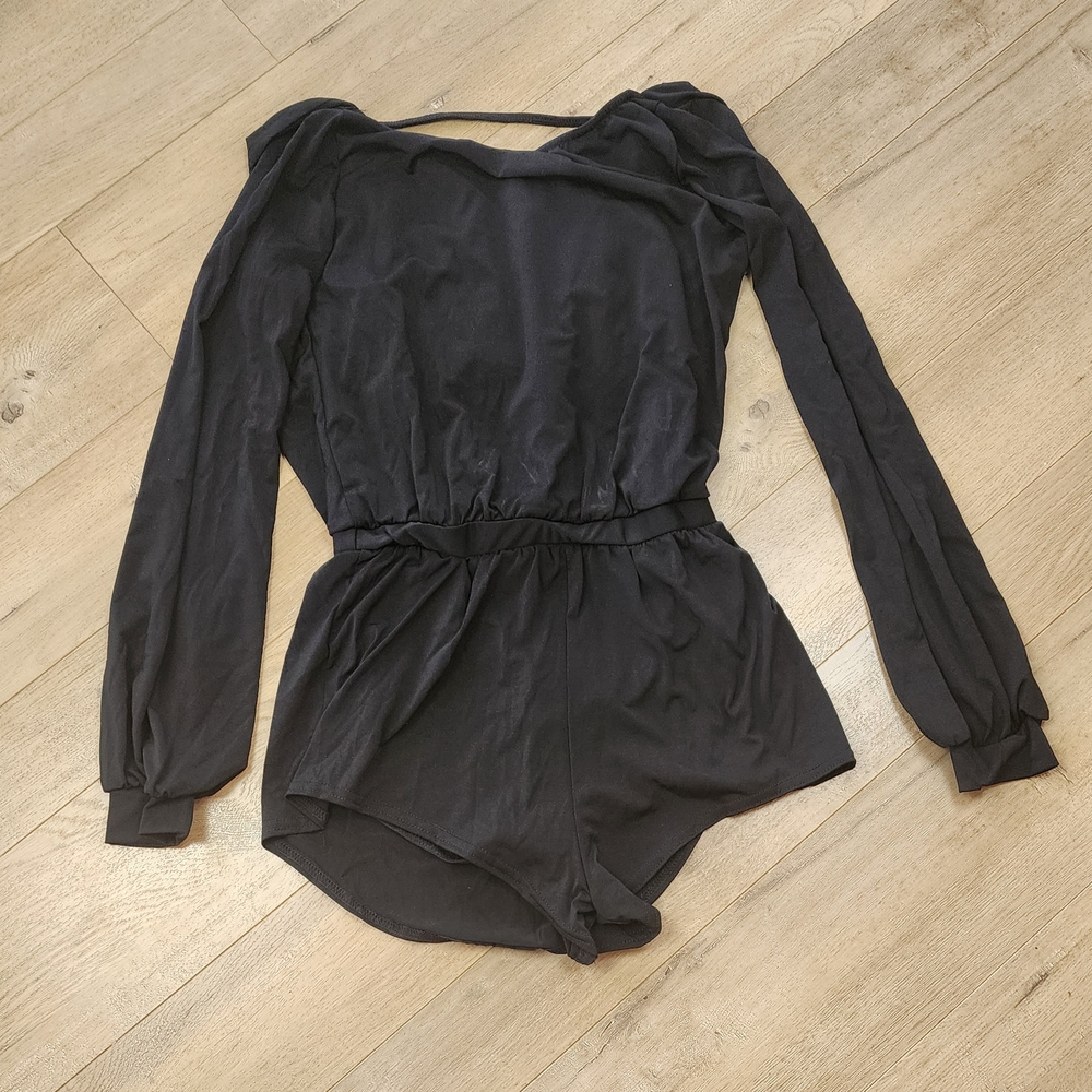 Black Long Sleeve Lyrical Dance Costume